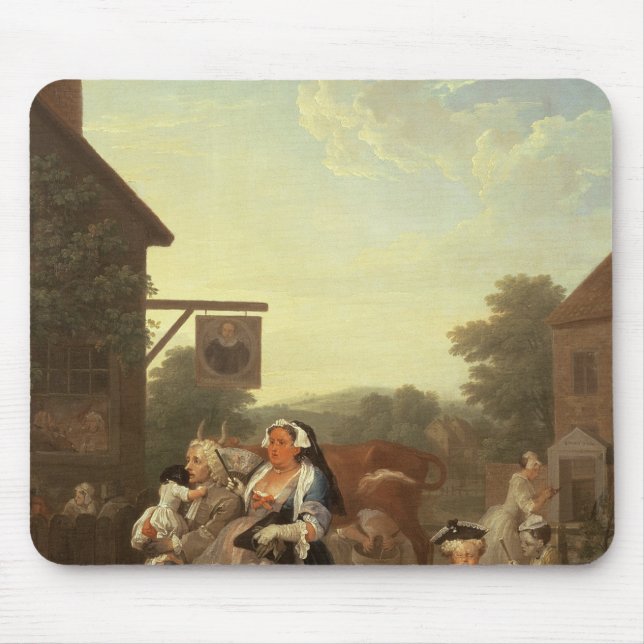 De fyra tiderna av dagen: Afton 1736 Musmatta (Framsidan)