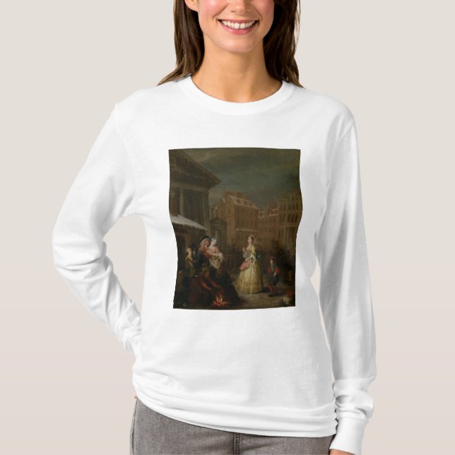 De fyra tiderna av dagen: Morgon 1736 Tee Shirt (Framsida)
