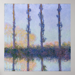 De fyra Träd - Claude Monet Poster