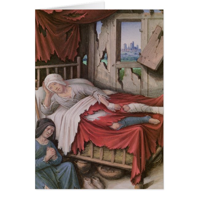 De fyra villkoren av samhälle: Fattigdom Hälsningskort (Framsidan)