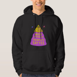 De gamla astronaut-teoristerna säger ja funky pyra hoodie