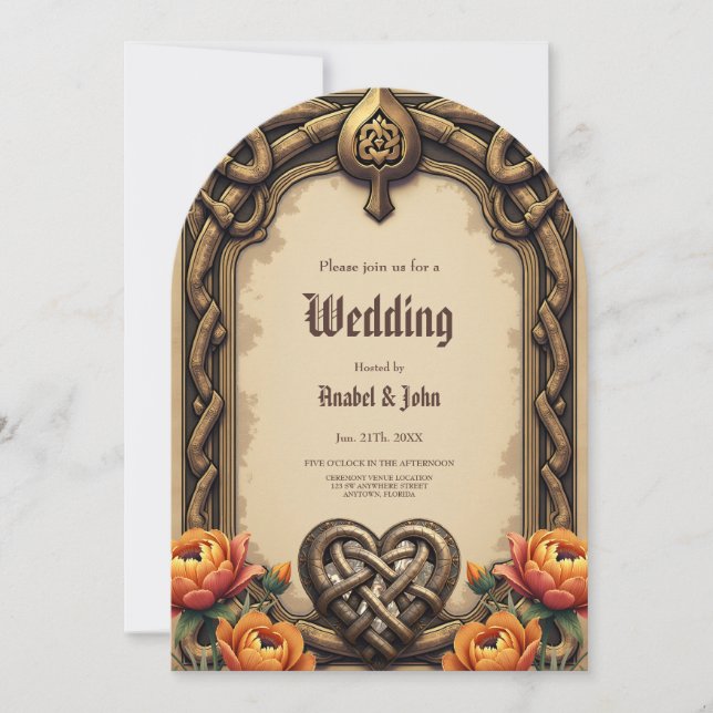 De gamla gudarnas hjärtslag: inbjudningar (Framsida)