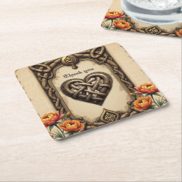 De gamla gudarnas hjärtslag: underlägg papper kvadrat