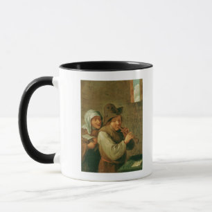 De gammala kopplar ihop mugg