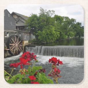 De gammala mal, Pigeon Forge Tenn Underlägg Papper Kvadrat