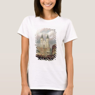 De gammala marknadsför stället på Prague, 1881 Tee