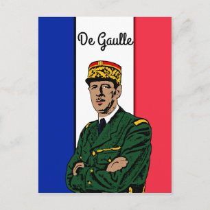 De Gaulle Vykort