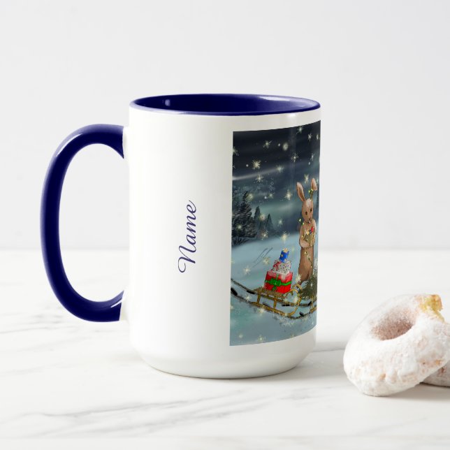 DE/GB Tasse winter / Mug winter Mugg (Med munk)