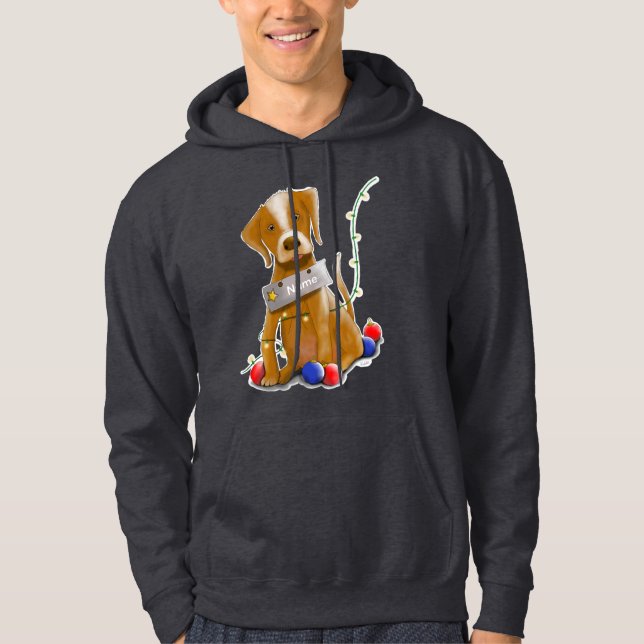 DE/GB Weihnachtshoodie Hund / Christmas hoodie dog (Framsida)
