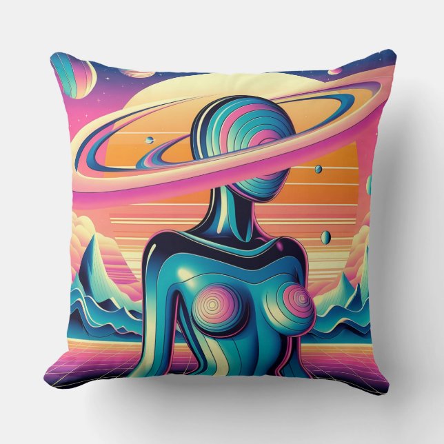 De gemensamma gränserna för en Square Life Art Kudde (Framsida)