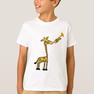 DE- Giraffe som spelar Trumpet Shirt T Shirt
