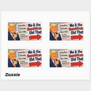 De gjorde det !!! rektangulärt klistermärke