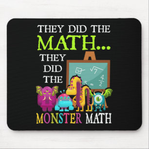 De gjorde matematiken de gjorde Monster Math Funny Musmatta