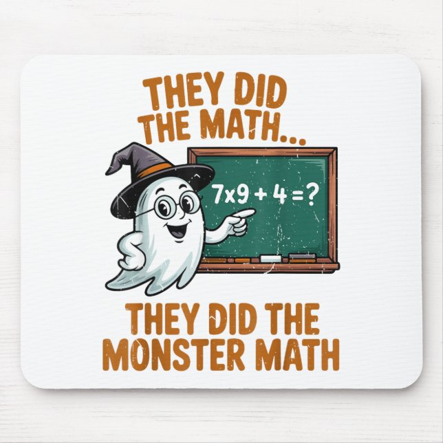 De Gjorde Monster Matematik Lärar Halloween Kostym Musmatta (Framsidan)