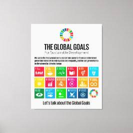 De globala målen för hållbar utveckling canvastryck