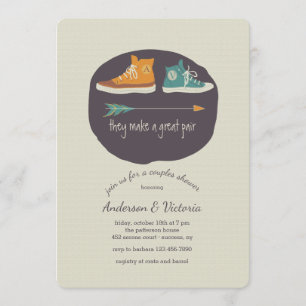 De gör en underbar att para duschinbjudan inbjudningar