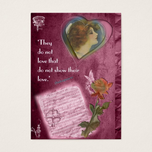 De gör inte Kärlek... Gift Märkre Visitkort (Framsidan)