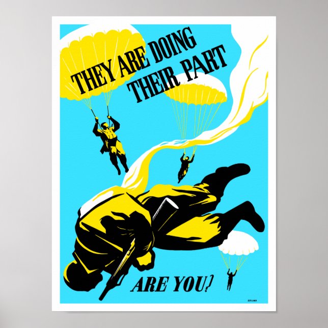De gör sin del, eller hur? — WW2 Poster (Framsidan)