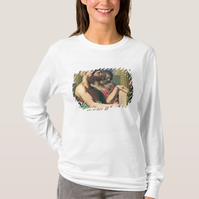 De grekiska tragediansna tee shirt (Framsida)