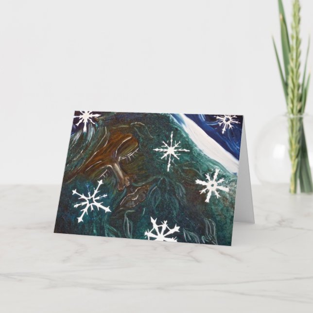 De gröna mansömnarna - hälsningkort kort (Framsida)