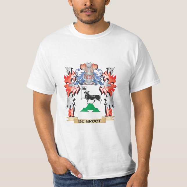 De-Groot vapensköld - familjvapensköld Tee (Framsida)