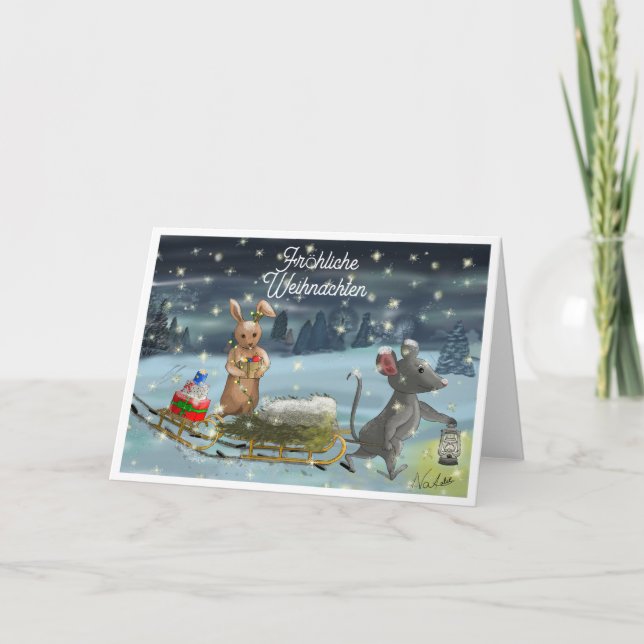 DE Grußkarte Weihnachten Tack Kort (Framsida)