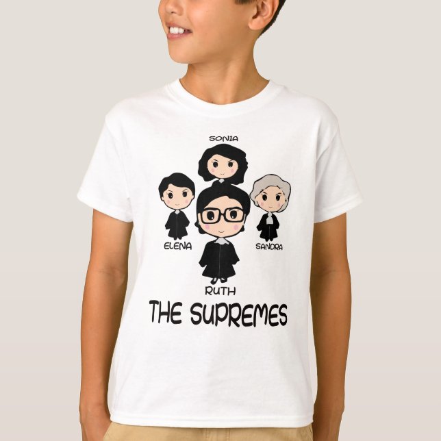 De gulliga SUPREMES-högsta domstolenrättvisa RBG T Shirt (Framsida)