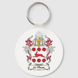 de Haas Family Crest Nyckelring