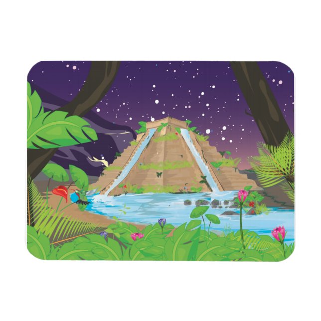 De hängande trädgårdarna i Babylon Magnet (Horisontell)