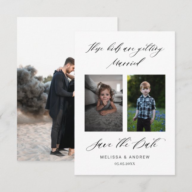 De här barnen Gifta sig Spara datum Datumet (Fram/baksida)