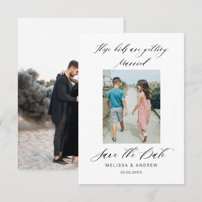 De här barnen Gifta sig Spara datum Datumet (Fram/baksida)