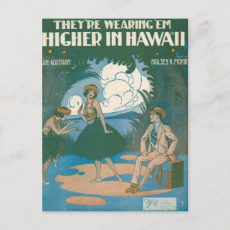 De har "Em Higher in Hawaii" Vykort