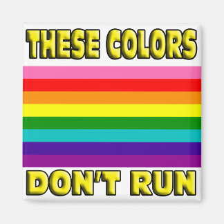 De här färg gör inte springa. magnet