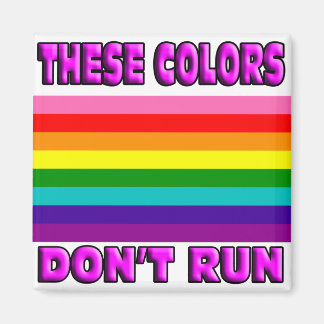 De här färg gör inte springa. magnet