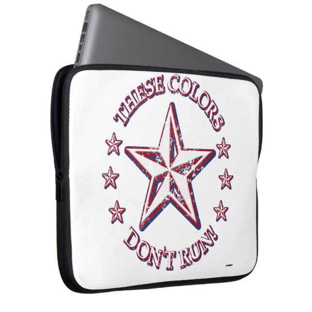 De här Färgerna, inte Springa! Stjärna Laptop Sleeve (Framsidan Höger)