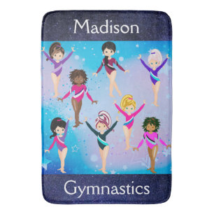 De här gymnasterna ser ut som oss badrumsmatta