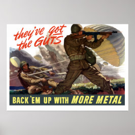 De har Har Guts - WW2 Poster