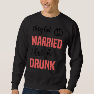 De Har Married I Har Drunk Marskalkars & Bridesm Lång Ärmad Tröja