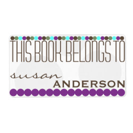 De här Tillhören i Bok för att märka mall Fraktsedel