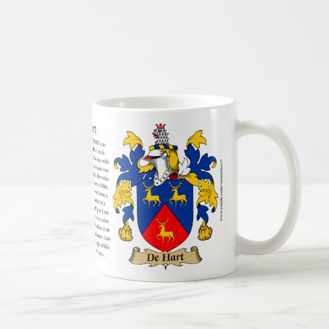 De Hart, ursprung, det menande och vapenskölden Kaffemugg (Höger)