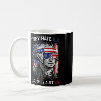 De hatar oss för att de inte är oss Vintage Us Fla Kaffemugg