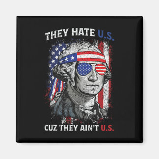De hatar oss för att de inte är oss Vintage Us Fla Magnet