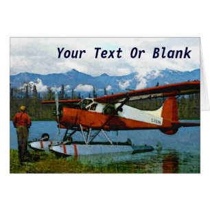 De Havilland Bäver Floatplane - Kanada Hälsningskort