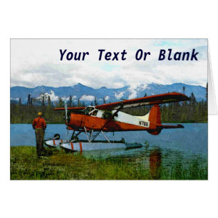 De Havilland Beaver Floatplan - Alaska Hälsningskort