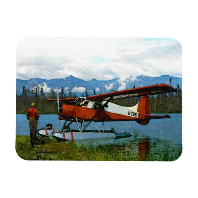 De Havilland Beaver Floatplan Magnet (Horisontell)