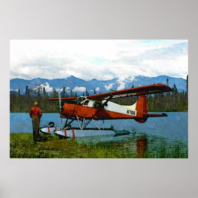 De Havilland Beaver Floatplan Poster (Framsidan)