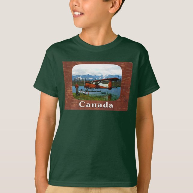 De Havilland Beaver Floatplan T-shirt (Framsida)