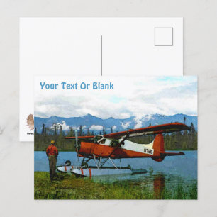 De Havilland Beaver Floatplan Vykort