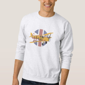 de Havilland DH.82 Tiger Moth British WW2 Airplane Lång Ärmad Tröja