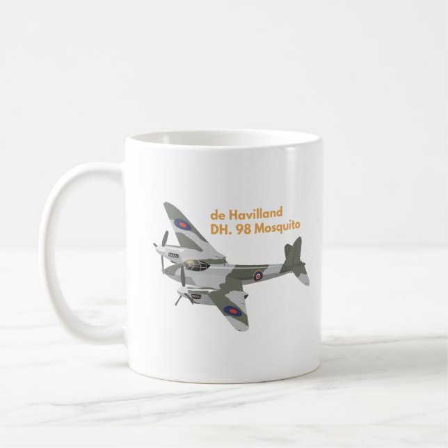 de Havilland DH.98 Mosquito British WW2 Airplane Kaffemugg (Vänster)